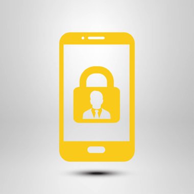 Internet güvenlik kavramı simgesi. Kimlik ve koruma simgesi.