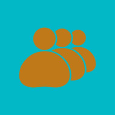 İnsanlar ya da sosyal işareti simgesi. İş en az sosyal gruplar.