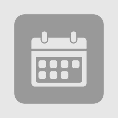 Vektör takvim simgesini. Önemli tarihler işareti. Düz tasarım stili.