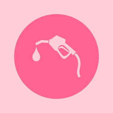 benzin pompa meme, vektör çizim basit simgesi