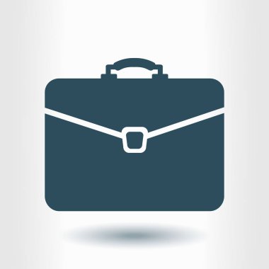 Evrak çantası ikonu, vektör illüstrasyonu. düz tasarım biçimi. 