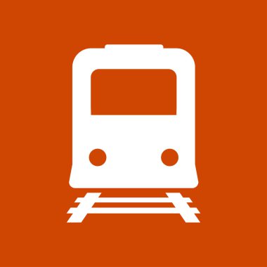Tren simgesi. Metro sembolü. Tren istasyonu işareti.