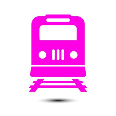 Tren simgesi. Metro sembolü. Tren istasyonu işareti.