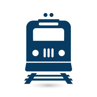 Tren simgesi. Metro sembolü. Tren istasyonu işareti.