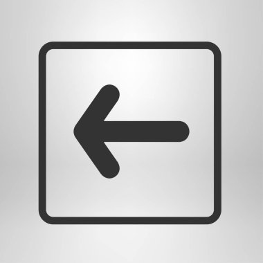 Ok simgesi. Kara navigasyonu için işaretçi yönünü.