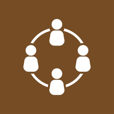 İletişim konsepti. Sosyal ağ tek simgesi. Küresel teknoloji İş dünyasındaki sosyal bağlantılar ağı.