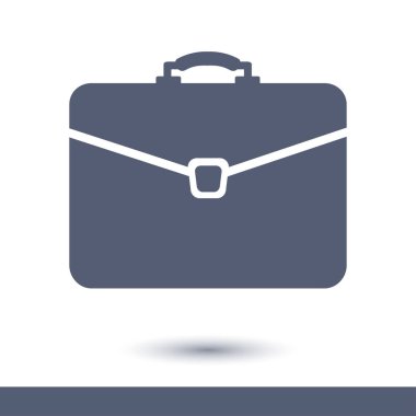 Evrak çantası ikonu, vektör illüstrasyonu. düz tasarım biçimi. 