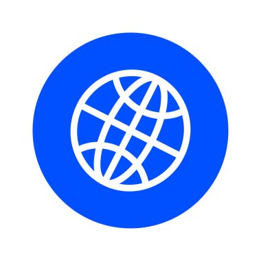 Küre simgesi. Düz tasarım stili dünya vektör simgeler.