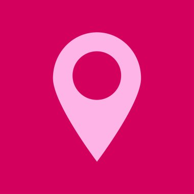 Basit gezinme simgesi, vektör illüstrasyonu