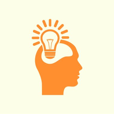 Yaratıcı fikirler ampul kavramı. Fikirler simgesi.