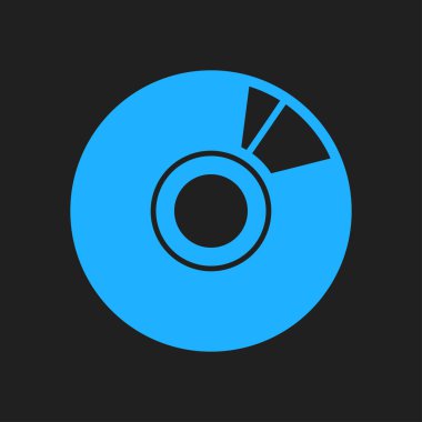 CD veya Dvd simgesini. Kompakt disk erkek. Düz tasarım stili.