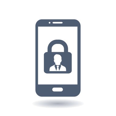 Internet güvenlik kavramı simgesi. Kimlik ve koruma simgesi.