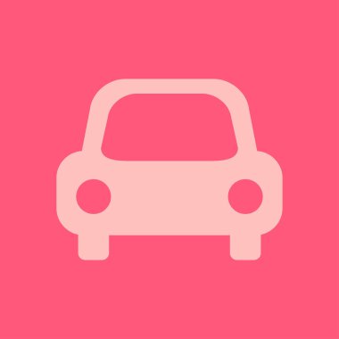 Taşıma simgesi. Araba işareti. Teslimat taşıma sembolü.