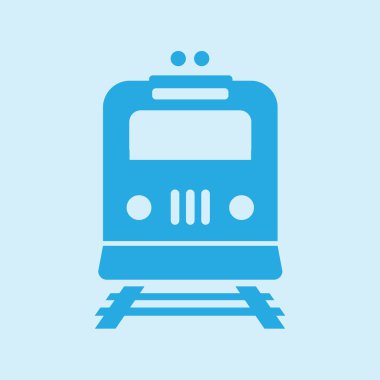 Tren simgesi. Metro sembolü. Tren istasyonu işareti.