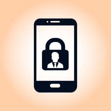 Internet güvenlik kavramı simgesi. Kimlik ve koruma simgesi.