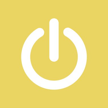 Güç işareti simgesi. Vektör çizim