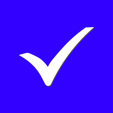 Basit işaretleme simgesi, vektör illüstrasyonu