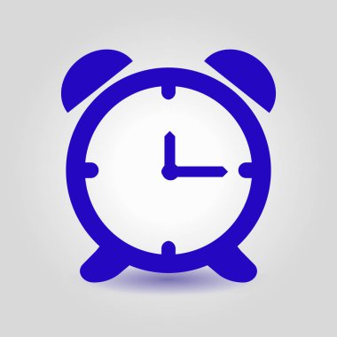 Saat Açık. Saat yüzü. Düz tasarım stili.