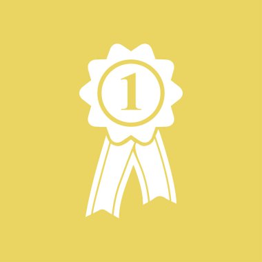  Kurdele simgesi ile rozet. Ödülü rozet şerit erkek ile.