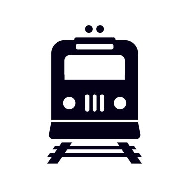 Tren simgesi. Metro sembolü. Tren istasyonu işareti.