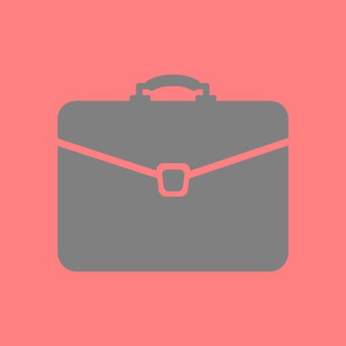 Evrak çantası ikonu, vektör illüstrasyonu. düz tasarım biçimi. 