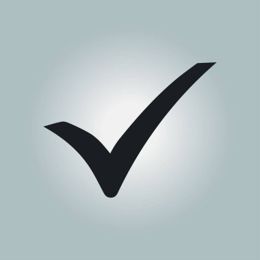 Basit işaretleme simgesi, vektör illüstrasyonu