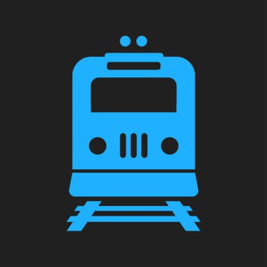 Tren simgesi. Metro sembolü. Tren istasyonu işareti.