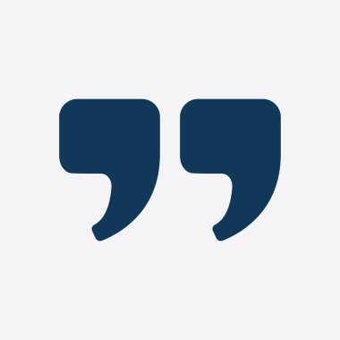 Konuşma simgesini. İletişim sembolü. Sohbet alıntı işareti.