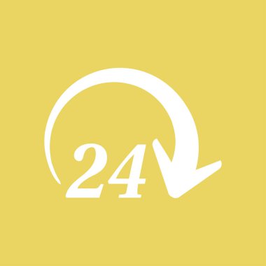 Saat saat etrafında bir gün simgesini açın. Rozet-saat çalışma süresi.