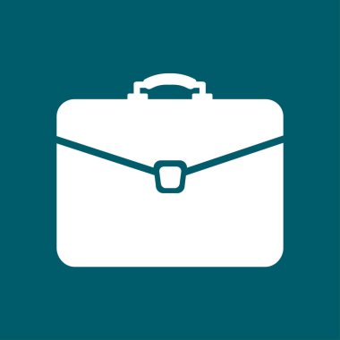 Evrak çantası ikonu, vektör illüstrasyonu. düz tasarım biçimi. 