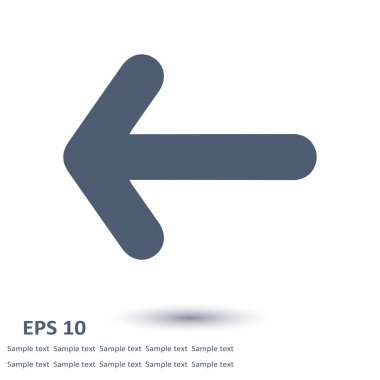 Ok simgesi. Kara navigasyonu için işaretçi yönünü.