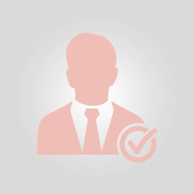 Kullanıcı işareti simgesi ekleyin. Arkadaş simgesi eklemek. Düz tasarım stili.