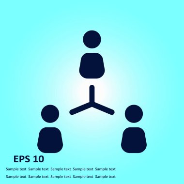 İletişim konsepti. Sosyal ağ tek simgesi. Küresel teknoloji İş dünyasındaki sosyal bağlantılar ağı.