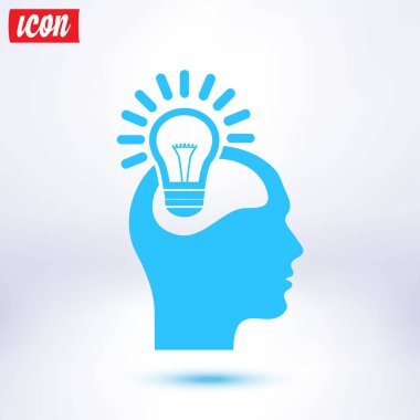Yaratıcı fikirler ampul kavramı. Fikirler simgesi.