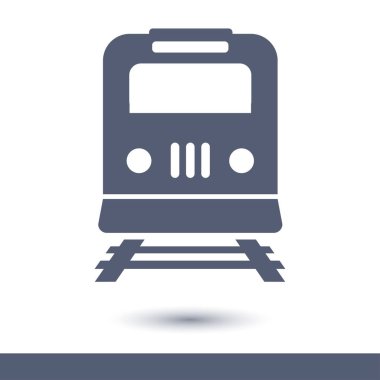 Tren simgesi. Metro sembolü. Tren istasyonu işareti.