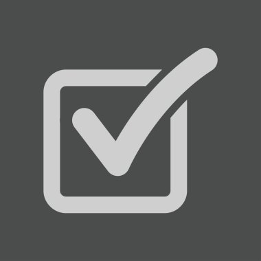 Evet işareti sembolü.