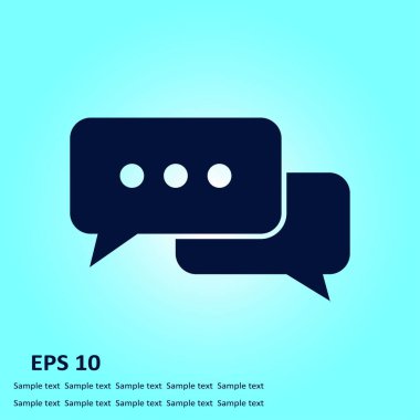 İletişim vektör çizim simgesi. Düz tasarım stili.