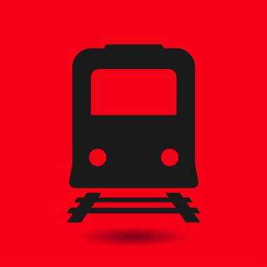 Tren simgesi. Metro sembolü. Tren istasyonu işareti.