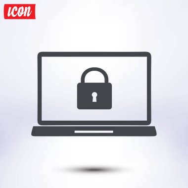 Internet güvenlik kavramı simgesi. Kimlik ve koruma simgesi.