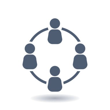 İletişim kavramı, vektör çizim basit simgesi