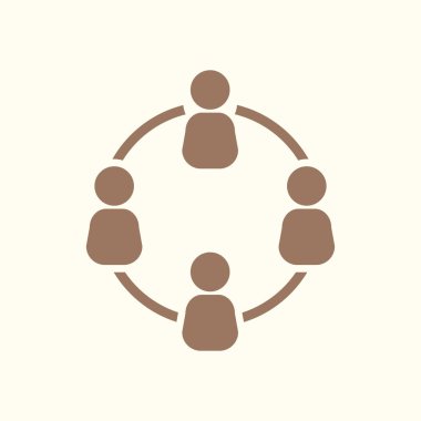 İletişim konsepti. Sosyal ağ tek simgesi. Küresel teknoloji İş dünyasındaki sosyal bağlantılar ağı.