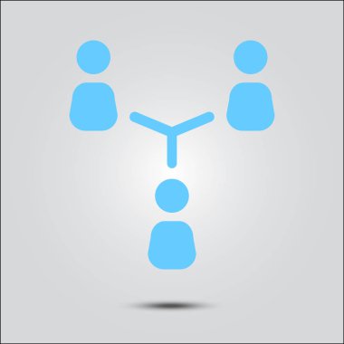 İletişim kavramı, vektör çizim basit simgesi