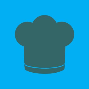 Chef şapka işareti simgesi. Şapka pişirme sembolü.