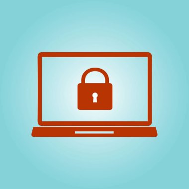 Internet güvenlik kavramı simgesi. Kimlik ve koruma simgesi.