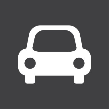 Taşıma simgesi. Araba işareti. Teslimat taşıma sembolü.