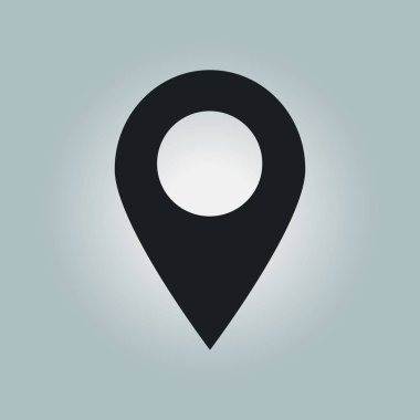 Basit gezinme simgesi, vektör illüstrasyonu