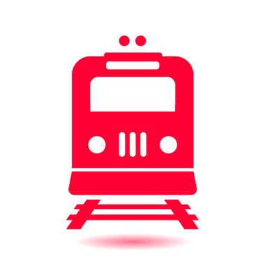 Tren simgesi. Metro sembolü. Tren istasyonu işareti.
