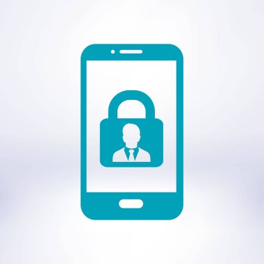 Internet güvenlik kavramı simgesi. Kimlik ve koruma simgesi.