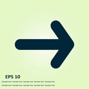 Ok simgesi. Kara navigasyonu için işaretçi yönünü.