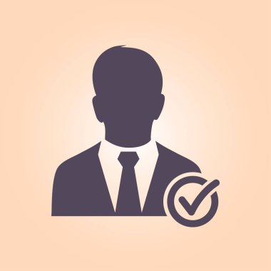 Kullanıcı işareti simgesi ekleyin. Arkadaş simgesi eklemek. Düz tasarım stili.